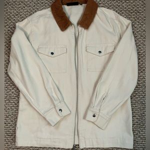 Cream Overshirt/Shirt Jacket